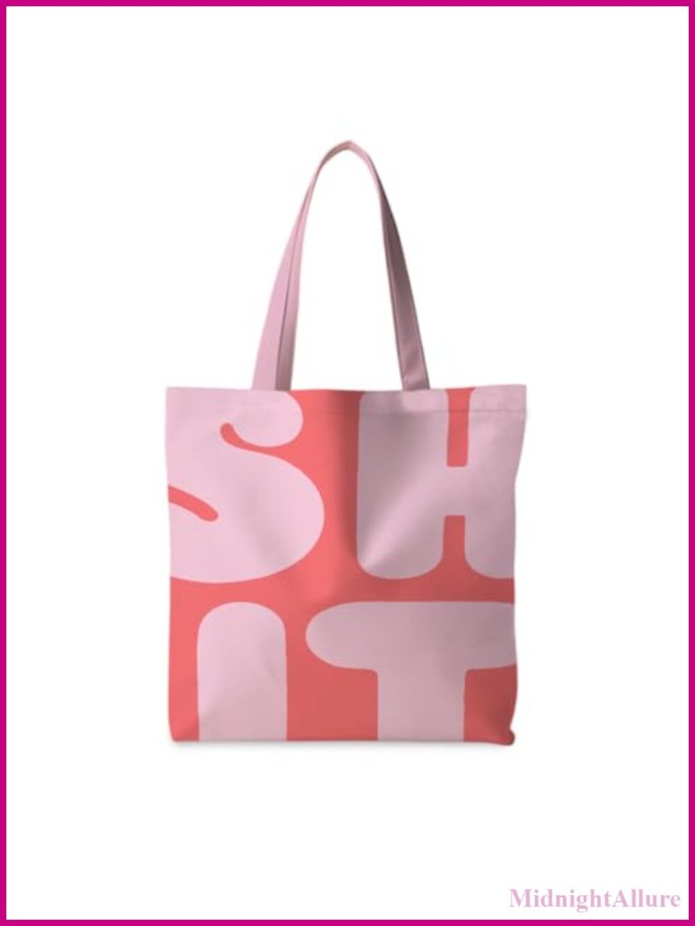 Coquette Girly Canvas Tote Bag Preppy Reusable Shopping Bag